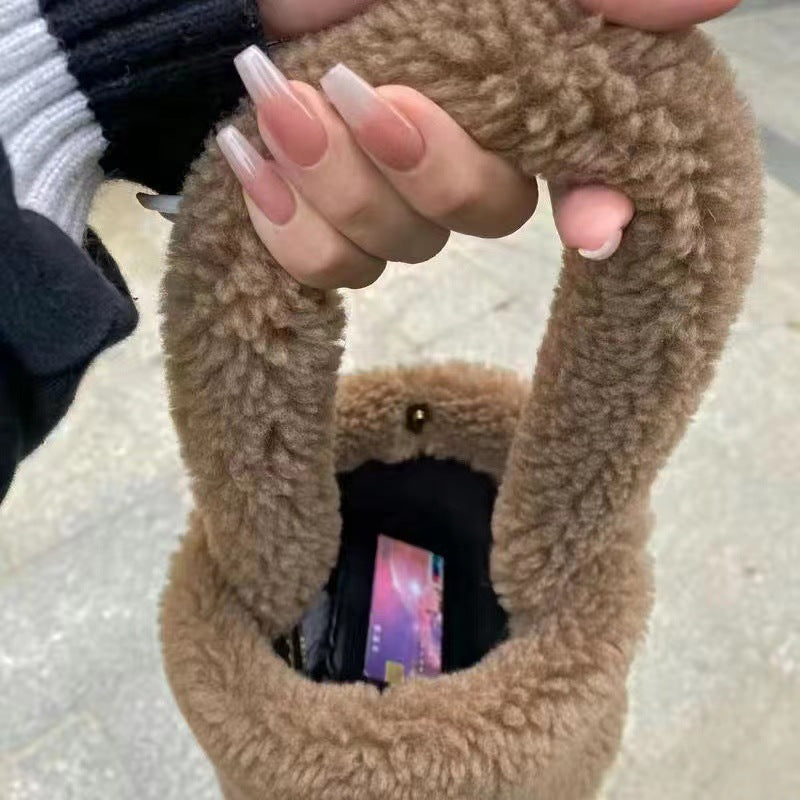 Soft Nude Press-On Nails / Nude White Gradient